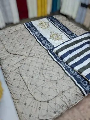 Flowered Binded Warm Cotton Duvets Set