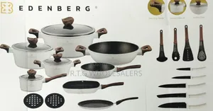 Edenberg 23pc White Induction Cookware Set
