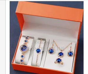 Ladies 5 Pc Blue Gift Set (Circle)