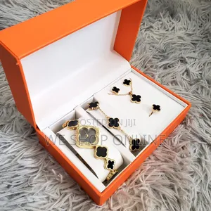 Elegant 6pc Leaf Clover Ladies Jewelry Gift Set