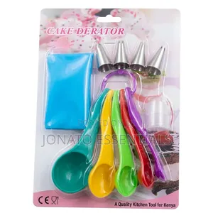 Cake Decorating Kit With Measuring Spoons Piping Bag Set
