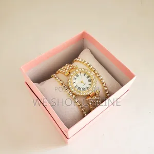 3 in 1 Ladies Watch+ Bracelet Set