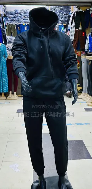 Quality Casual Cotton 2 Piece Hoodie Sweater Pant Unisex Tracksuit
