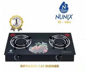 Nunix 2 Burner Glass Infrared Cooker