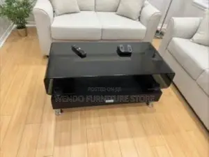 Coffee Table : Black Modern Glass Coffee Table