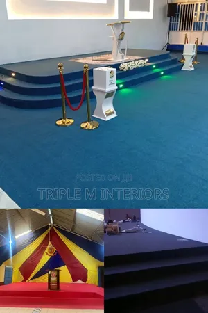 Improved Church Interior With Elegant Altar Flooring