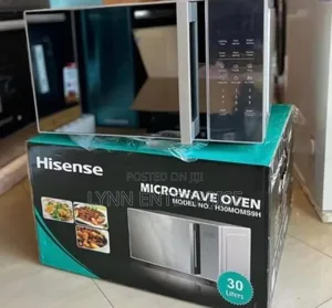 Hisense 30 Litres Silver Microwave With Digital Handle