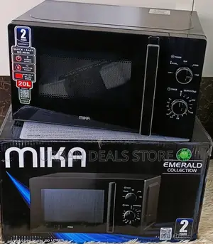 Black 20 Litres Mika Manual Microwave Oven