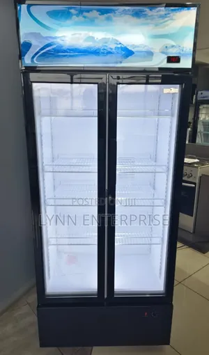 Vertical Showcase Side by Side 758litres Glass Door With Lock