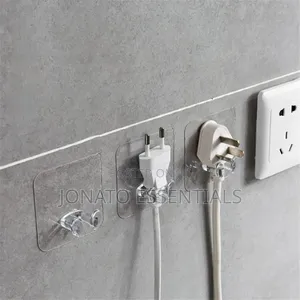 10pcs Self Adhesive Wall Hooks Plug Holder Phone Stand