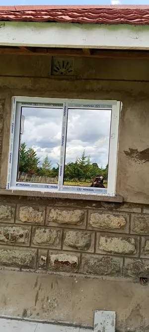 White Coated Aluminium Windows