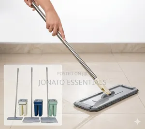 Flat Squeeze Mop and Bucket Set Self Wringing Floor Cleaner