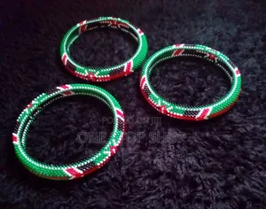 Maasai Beaded Steering Cover In Kenyan Flag Themed Color