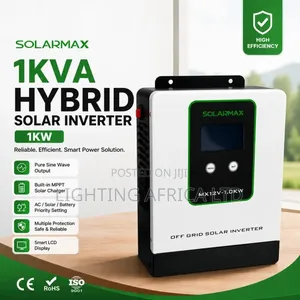 1kva - 12v Hybrid Solarmax Power Inverter 50a MPPT Controller 21 VDC