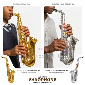 Kids Toy Saxophone Musical Instrument With Colored Keys