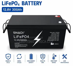 300ah - 12v Snadi Lithium Ion Solar Heavy Duty Battery. 6000 Cycle