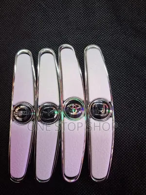 White Metallic Car Door Edge Guard in Different Car Models (4pc Set