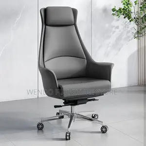 Office Chair : Mob12 Faux Leather High-back Office Chair Wit Fixed Arm