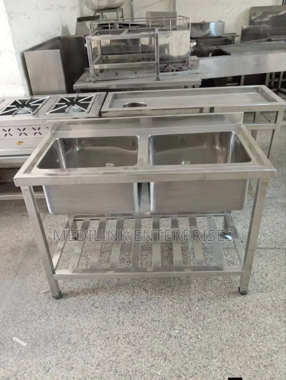 Modern Kitchen Stainless Steel Double Sink