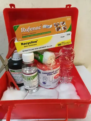 Plastic First Aid Kit Box Various Medical Supplies