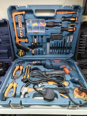Bosch Professional Tool Kit With a 13mm Corded Impact Drill.