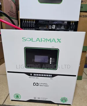 Solarmax 5.248kwh - 25.6v (205ah) Lithium Ion Solar Battery 6000 Cycle