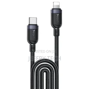 Yesido Ca193 27w Type-C to Lightning Data Cable – 3m (Black)