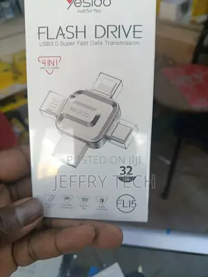 Yesido 4 in 1 32 Gb Usb Flash Drive, Lightning, Mirco Usb, Type-C