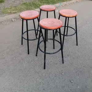 Backless Wooden High Counter Stool