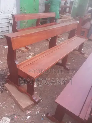Mahogany Church Bench