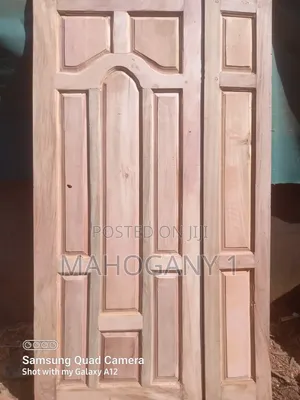 Mahogany Nine Panel Double Door