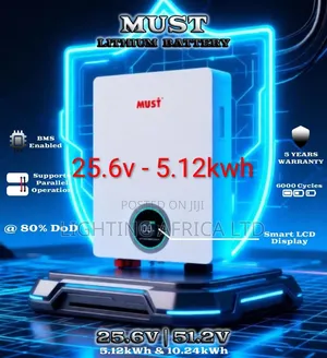 Must 26.5v - 5.12kwh Lithium Ion Battery 6000 Cycle