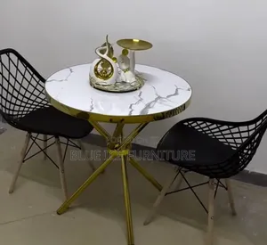 Complete 2 Seat Eames Chairs With Round Table