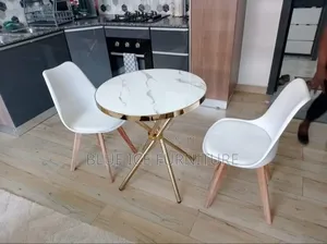 Padded White Eames With Table