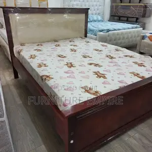 Dark Brown Mocket Wooden Bed