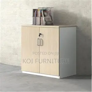 Office Cabinet; Two Doors Lockable Credenza Cabinet