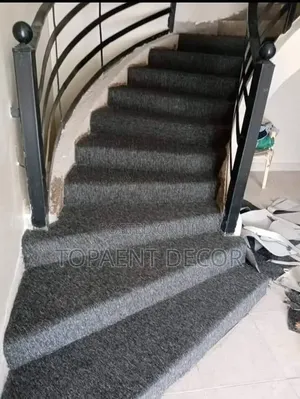 Dark Grey Mansion Staircase Wall to Wall Carpets