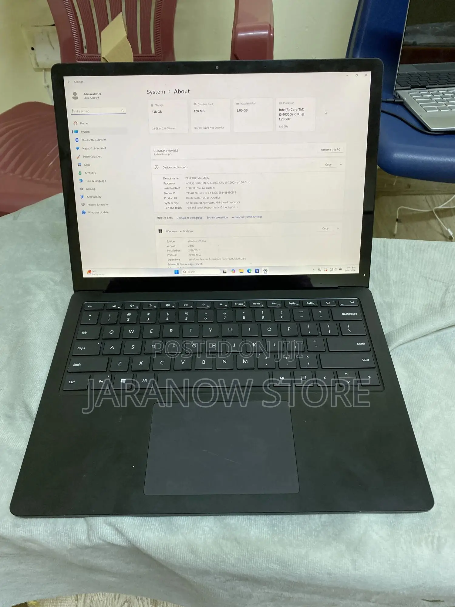 Laptop Microsoft Surface Laptop 3 8GB Intel Core i5 SSD 256GB