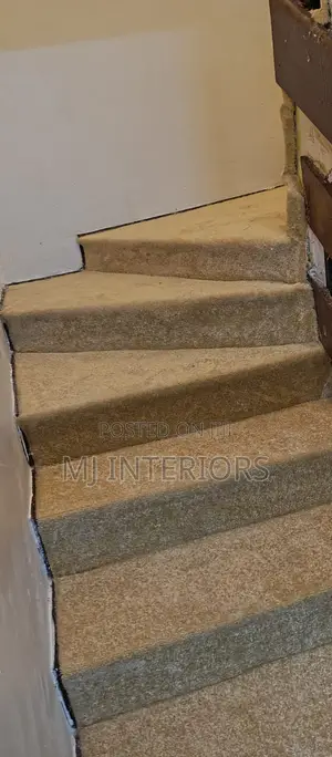 Thick Durable Stair Carpet Installation Safe Strong Home Solution