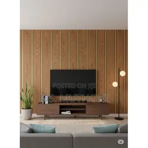 Decorative Self Adhesive Fluted Panel Wallpaper Design