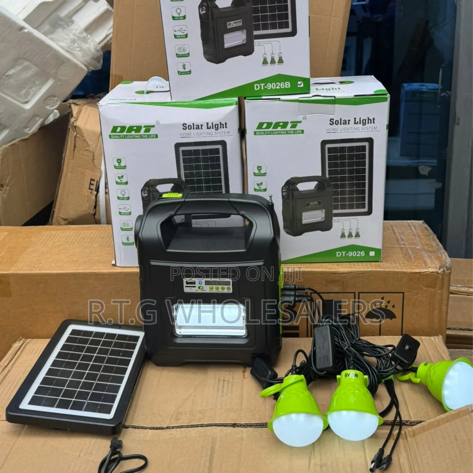 Dat Dt-9026b Solar Light With Fm Radio Function