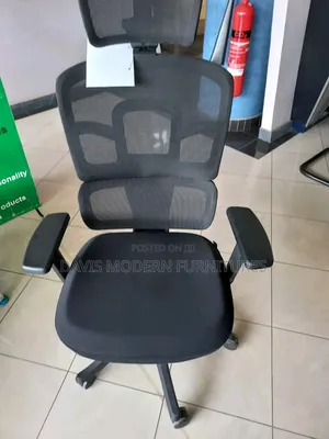 A Black Ergonomic Office Chair