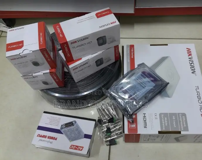 Hikvision 4 Channel Camera Kit With 4 Bullet Dome Camera