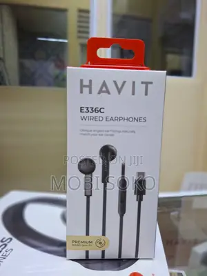 Havit E336c Sport Stereo Metal Bass Wired Earphones Type C