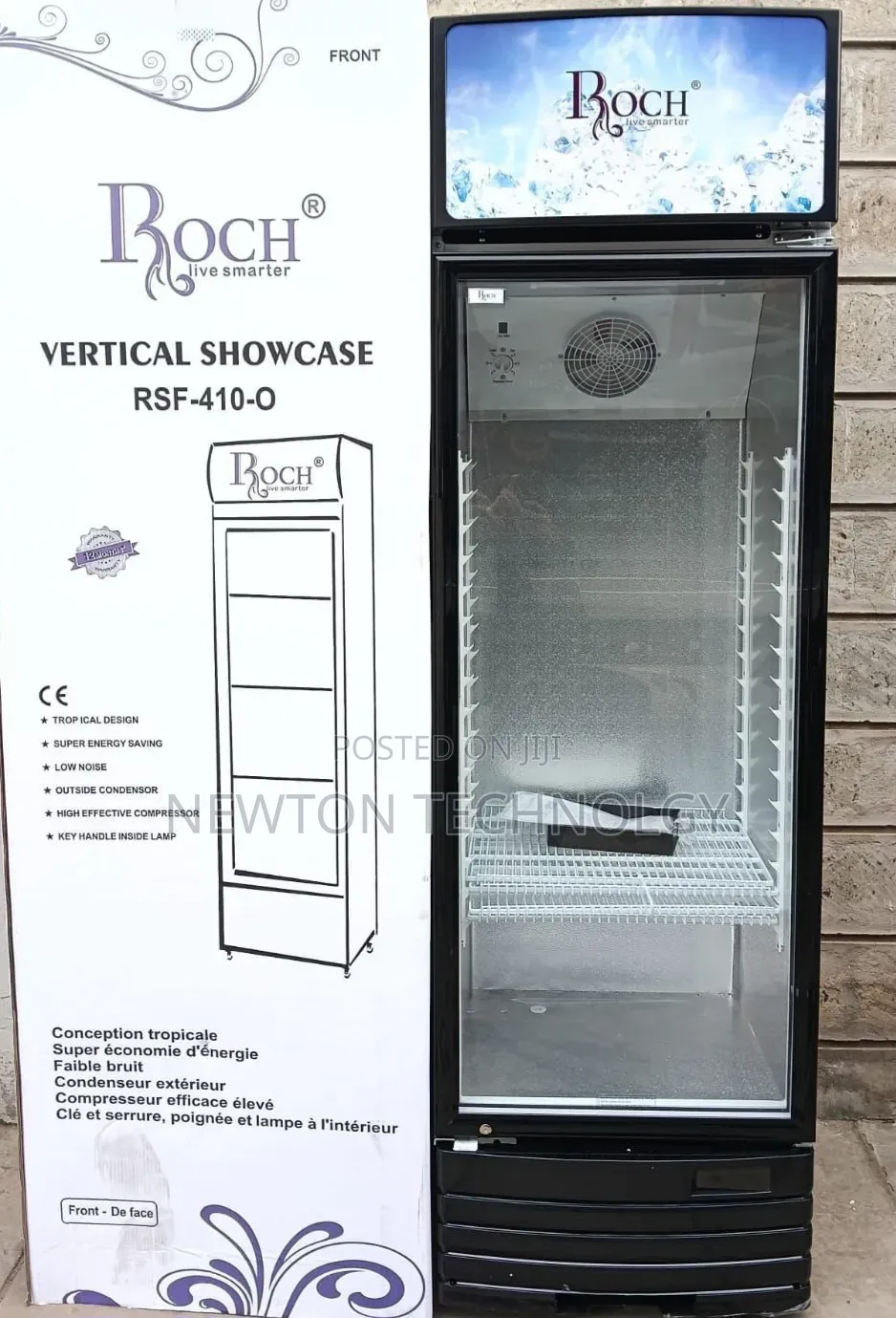 329 Litres Roch Vertical Showcase Model RSF-410-O Refrigerator