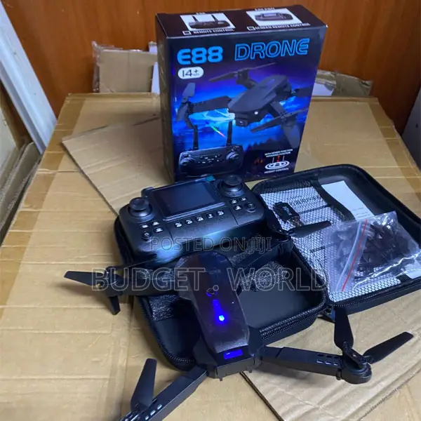 : E88 Pro Portable Aerial Drone With Camera and Display Controller