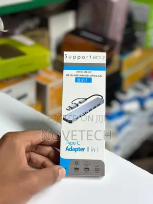 8 Port Usb-C Type-C Hub Adapter Multi Splitter for Pc,Laptop Macbook