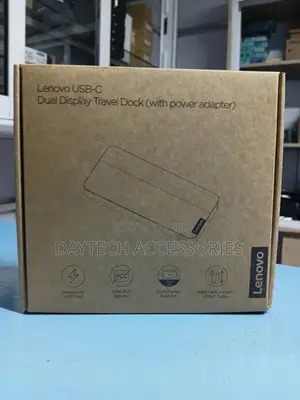 Lenovo Usb-c Dual Display Travel Dock 7 Ports Extensive Connectivity.