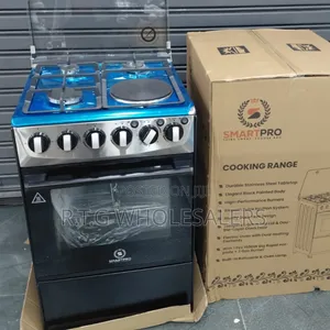Smartpro 60×60 Freestanding Cooker 3 Gas 1 Electric Combo
