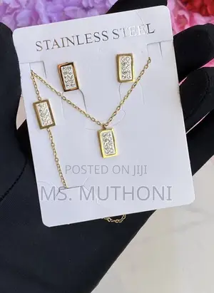Simple Stainless Steel 3pc Jewellery Gift Sets *